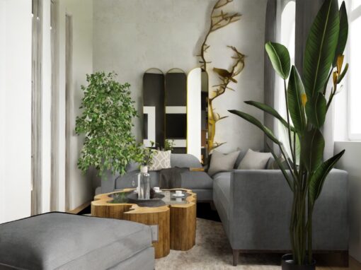 Wnętrze mieszkania w kamienicy 123 m2 – Kraków