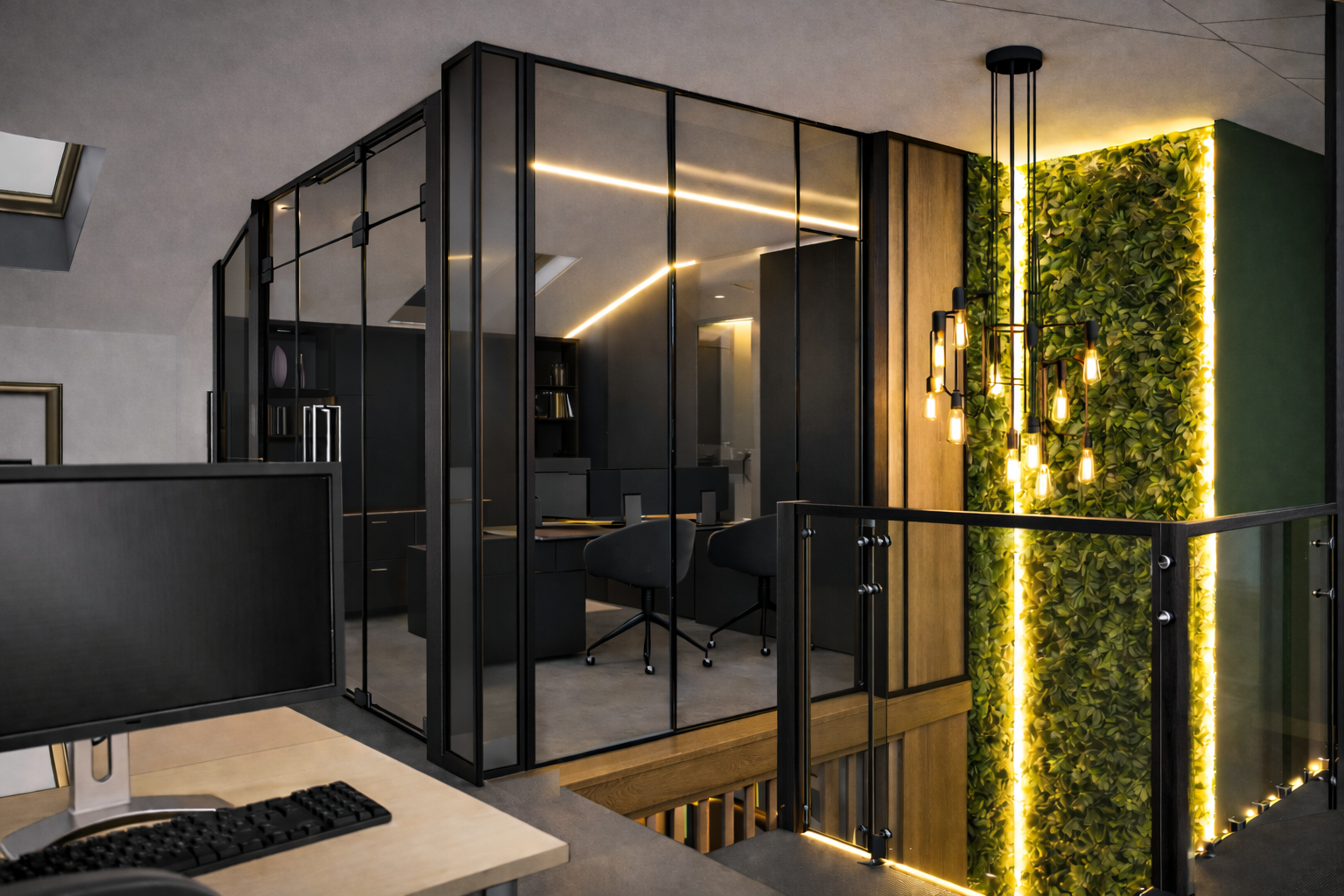 projekt wnętrz biura firmy logistycznej LIYMdesign Agata Łydek-Grzywa